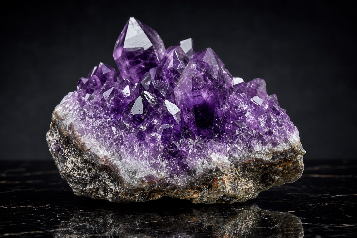 Raw amethyst cluster