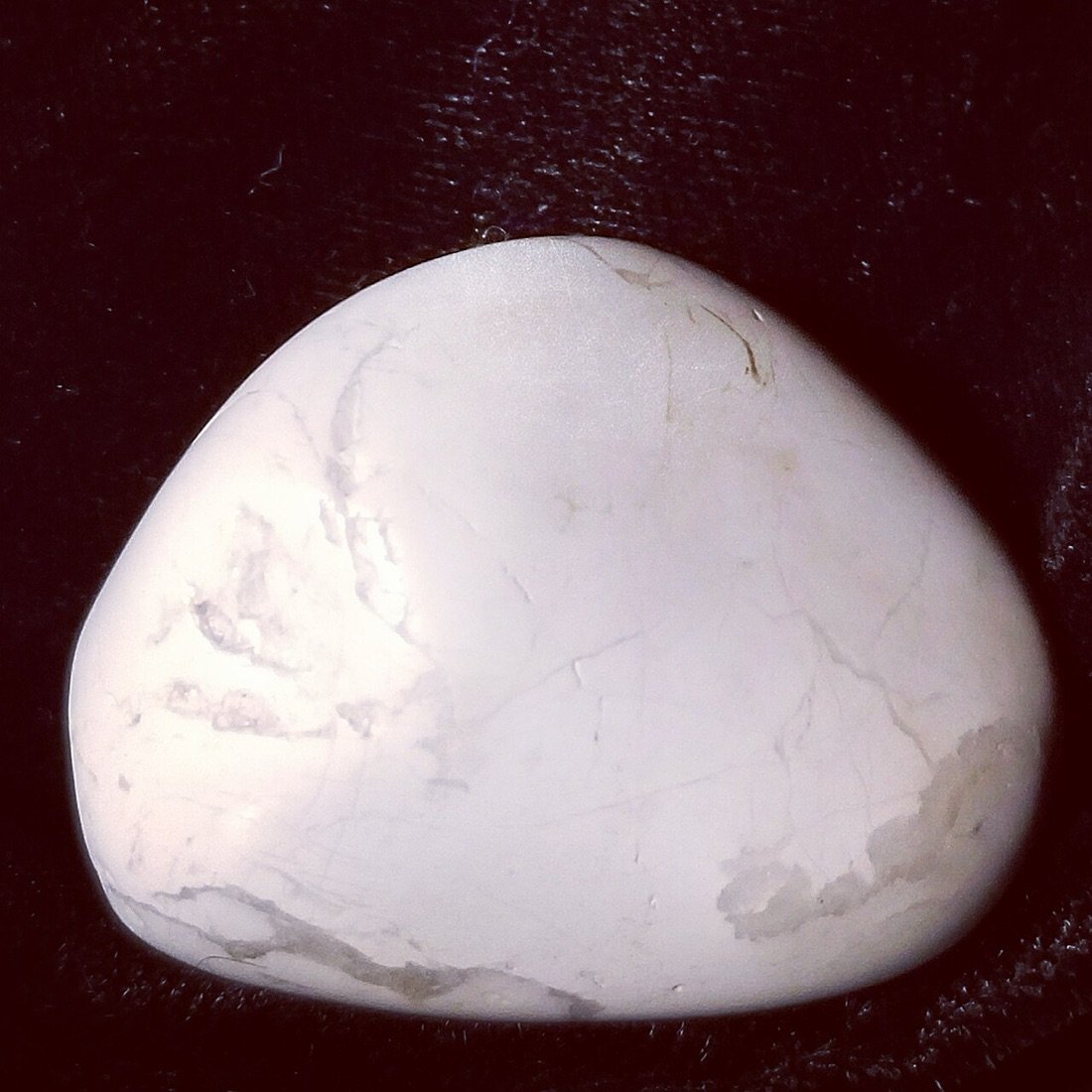 Raw white howlite specimen