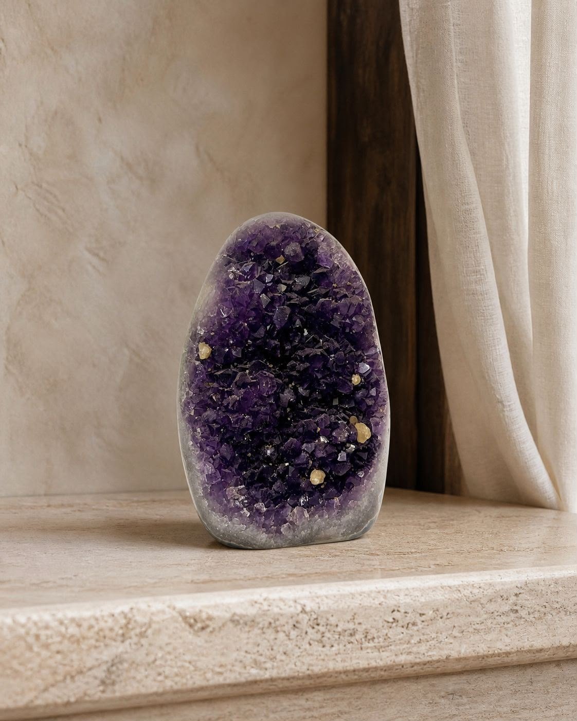 Amethyst Cathedral Geode No. 3, natural cathedral geode in natural amethyst
