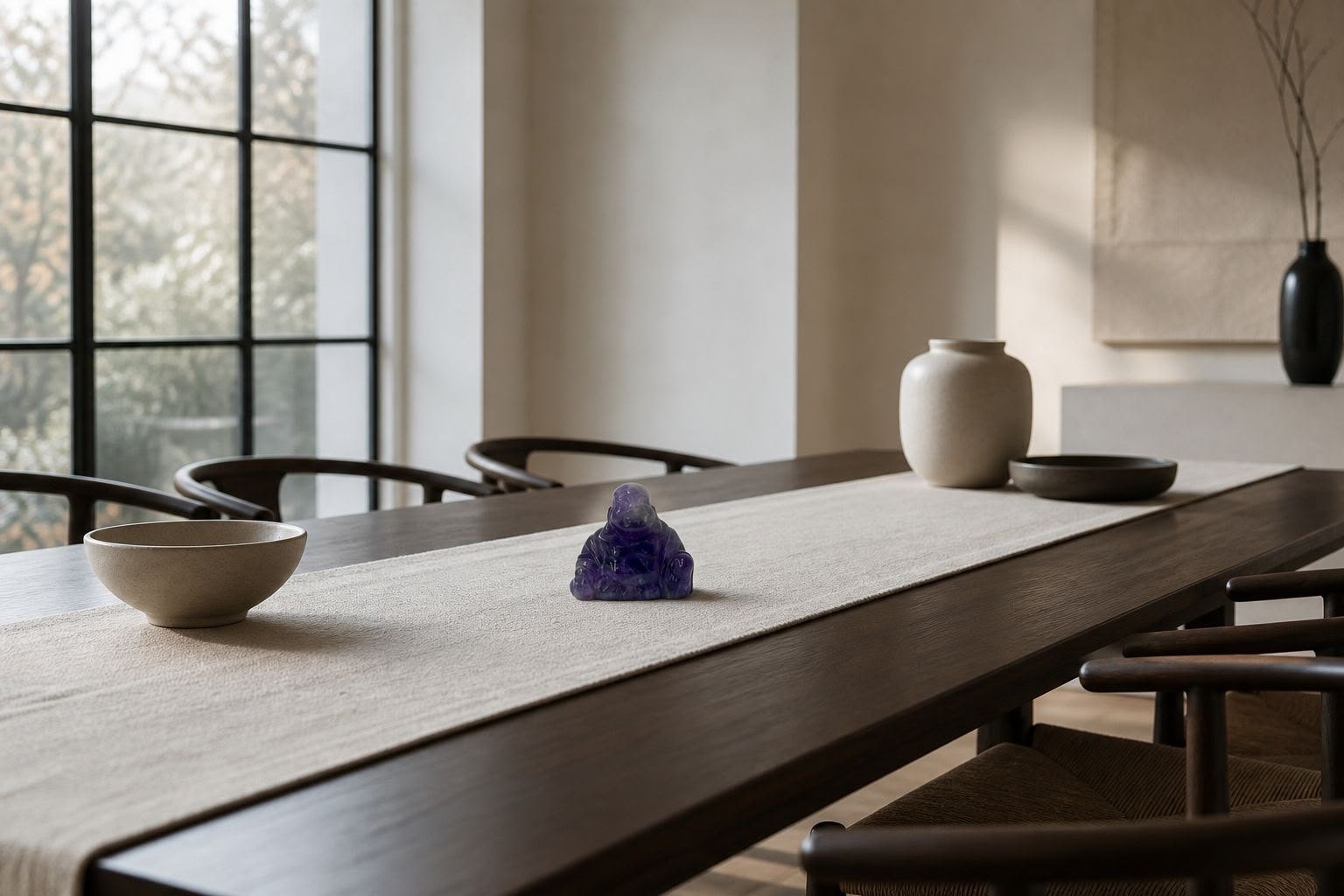 Amethyst meditation Buddha