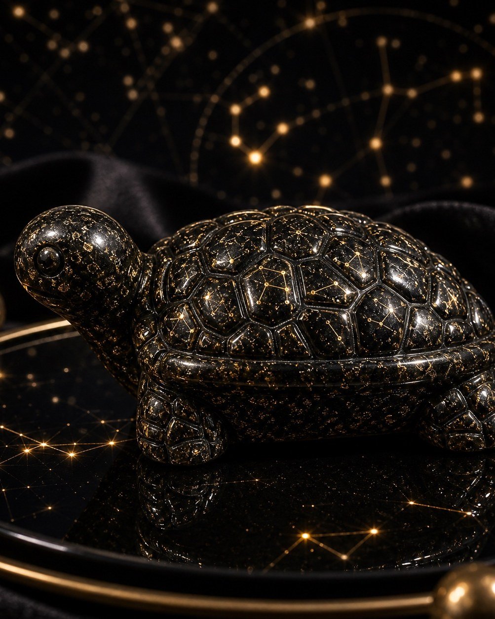 Golden Pyrite Turtle